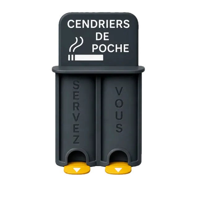 Emoji distributeur de cendriers de poche